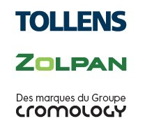 Logos Tollens, Zolpan, des marques du groupe Cromology